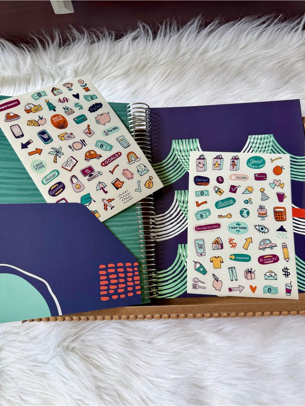 The Budget Mom Budget By Paycheck Workbook Spiral Planner With Stickers - Picture 11 of 13